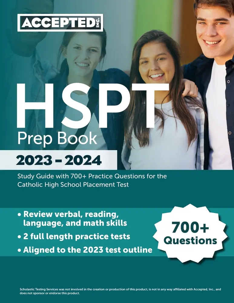 USED Book - HSPT Prep Book 2023-2024: Study Guide with 700+ Practice Questions for the Catholic High School Placement Test by Cox, Jonathan (Paperback) - english
