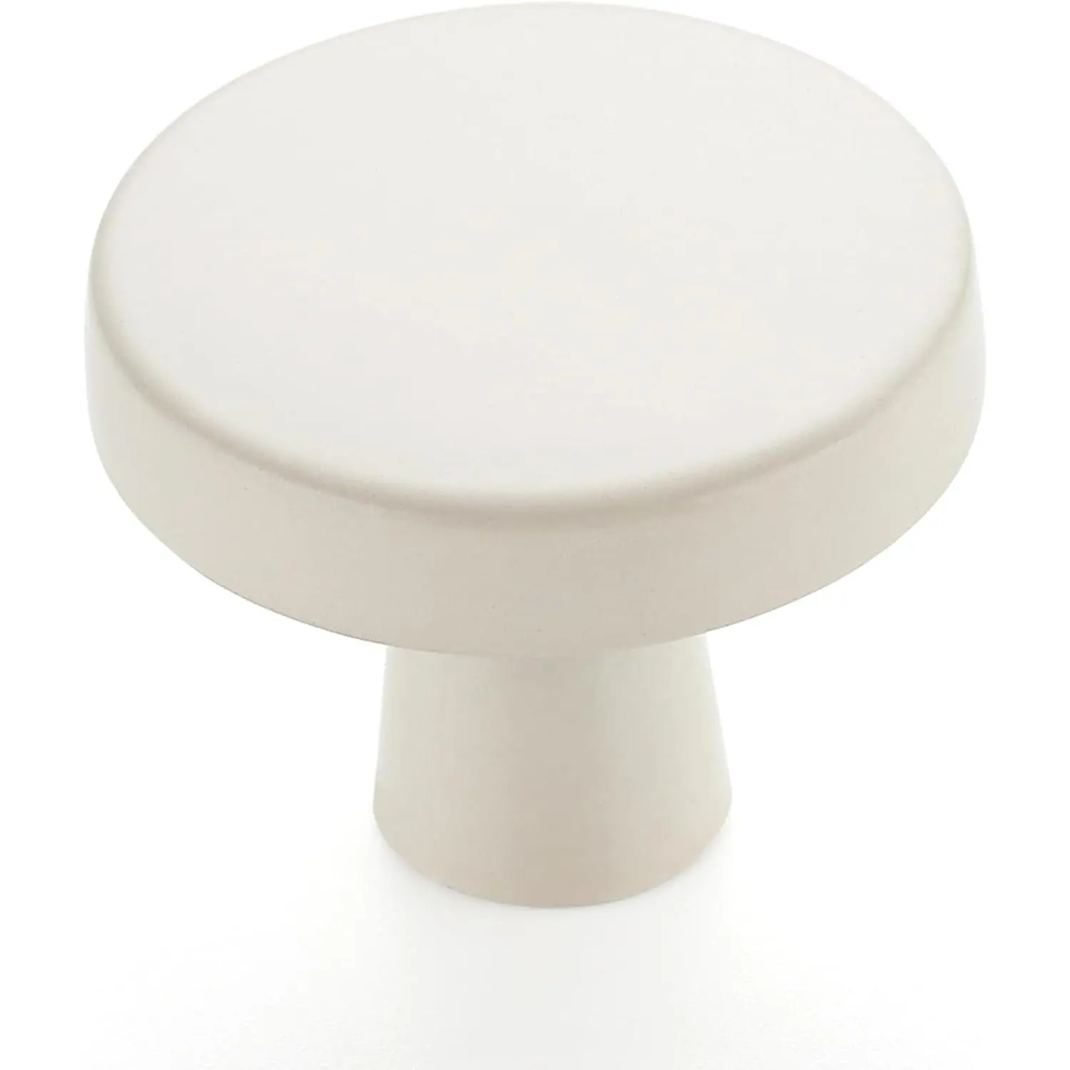30 Pack Drawer Pulls 1-1/4 Inch Kitchen Cabinet Knobs White Solid Round Dresser Knobs Simple Cabinet Hardware for Cupboard Drawer Handles