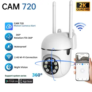 HD 360 Degree Camera, IP Camera, Color Night Vision, Auto Tracking CCTV, Security Protection Cam, WiFi Surveillance Camera Home, Surveillance Camera Baby Monitor