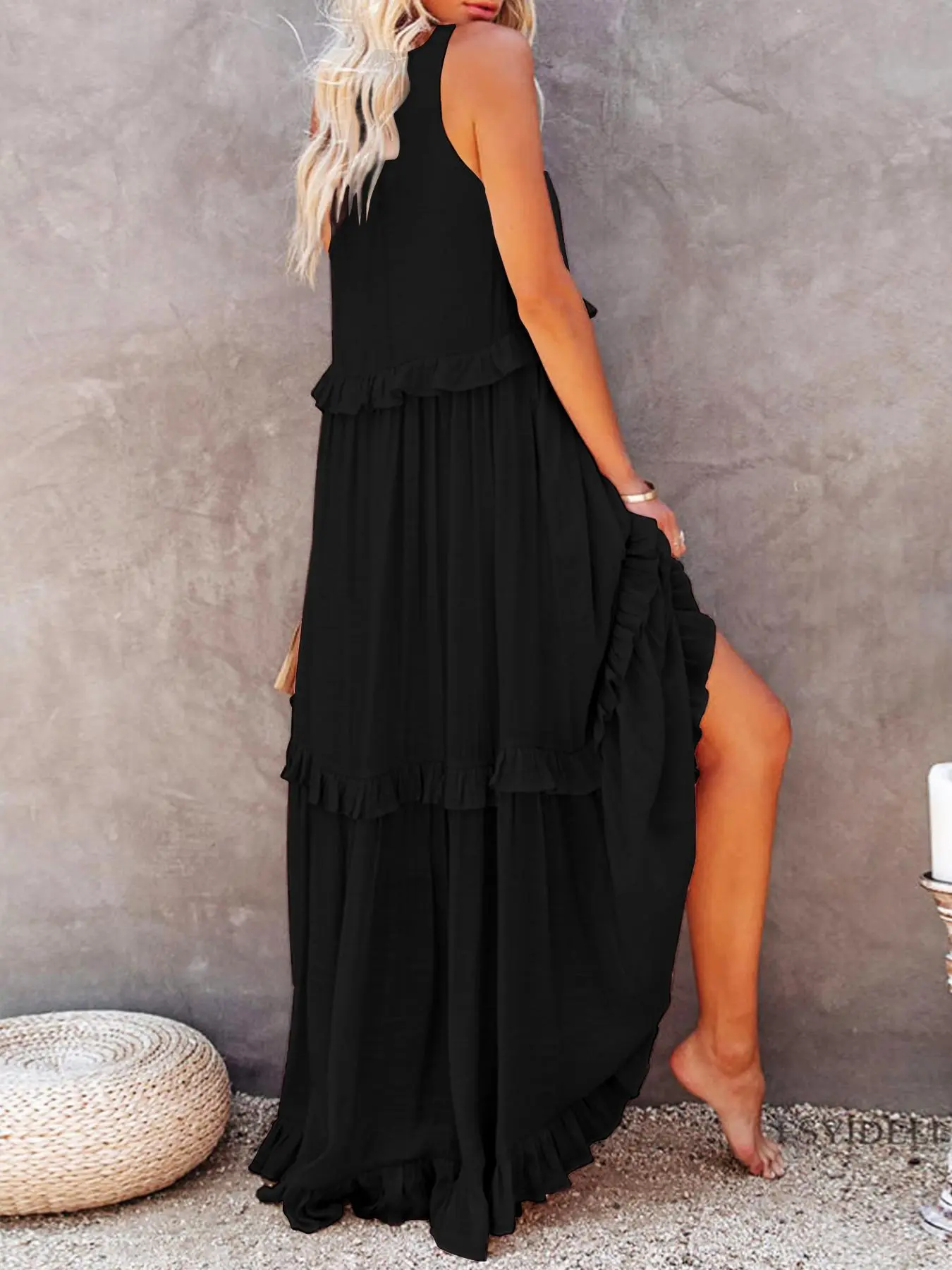 chinese dress ladies Anais Tiered Ruffle Maxi Dress main image 0