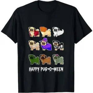 Pug Happy Pug-o-ween Halloween Cute Spooky Costume Gift Idea T-Shirt