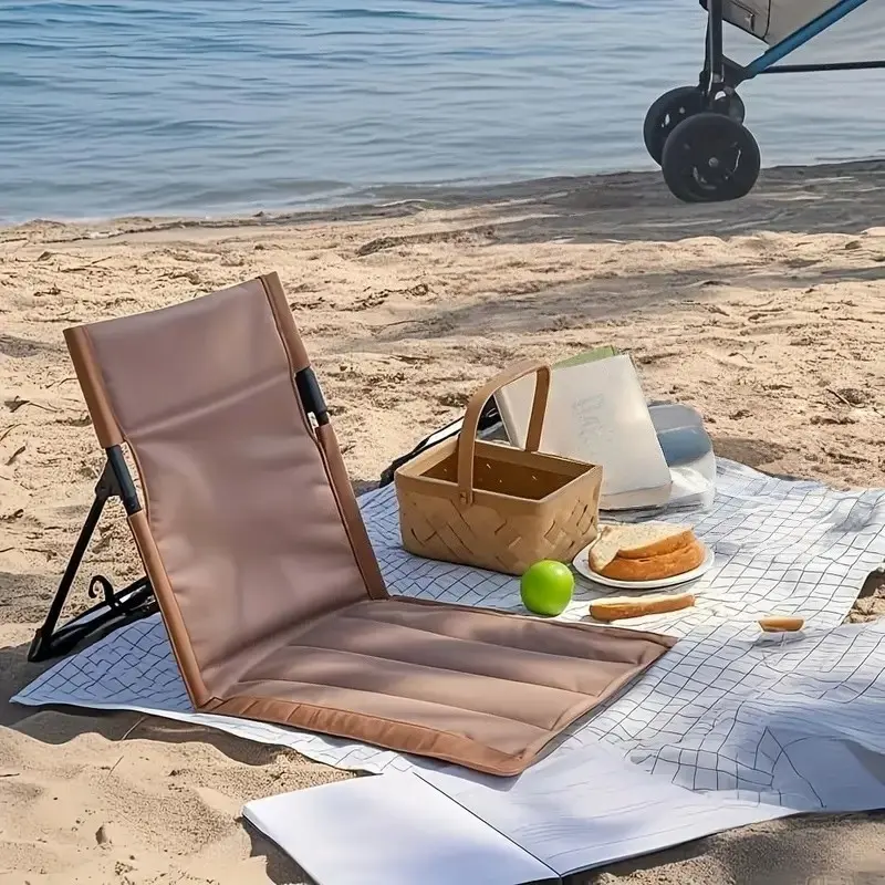 Ultra Lightweight Portable Outdoor Collapsible Folding Chair, Camping Backrest Chair, Beach Chair Foldable, Aluminum Outdoor Chairs, Oxford Fabric and Aluminum Frame, Ideal for All Seasons Outdoor Activities and Picnics