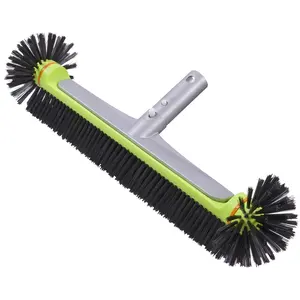 [Pro Aluminum Back] Sepetrel Heavy Duty Pool Brush, Reinforced Scrub Brush with Stiff Bristles for Cleaning Walls & Floors, Ideal for Inground/Above Ground Pools