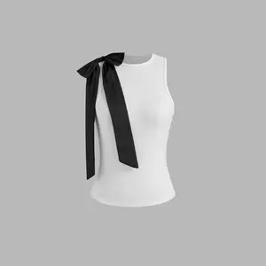 Cider [size 2-10] Round Neckline Bowknot Tank Top