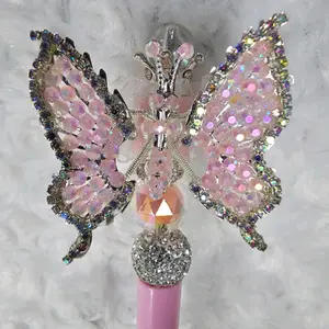 rhinestone butterfly beaded Ink Pen