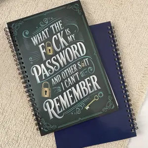 Minimalist Password Book - Undated Personal Organiser, Secure Website & Address Log, Quick-Access Office Stationery, Efficient Password Manager with Cost-Saving Pen Compatibility, Undated Personal Organisers