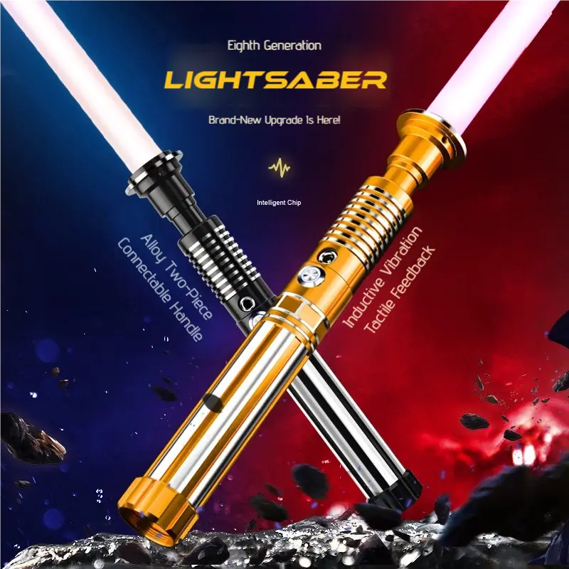 Expandable Detachable Light Sabers Toy Set for Kids 8+ - Glowing Blade Swords, FX Sound, Motion Sensors, Imaginative Play, Ideal Birthday Gift, Cosplay Toy