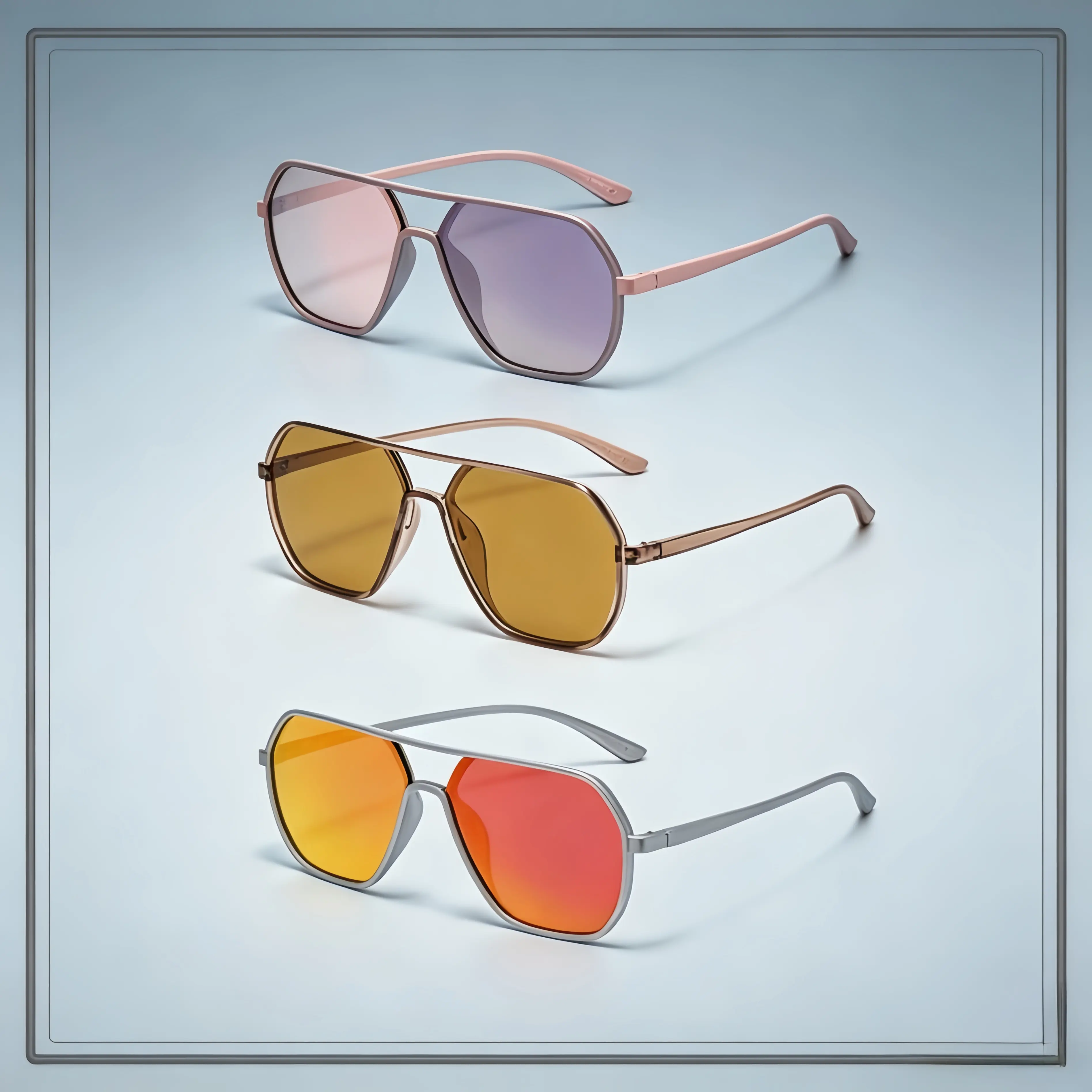 Paleshy Lightweight PC Sunglasses – UV400 Protection, All‑Season Outdoor & Multi‑Functional for Men & Women