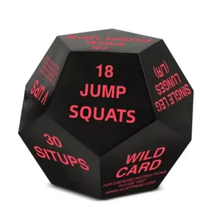 Fitness Dice Roller, 12-Sided Incentive Dice, Fun Stress Relief Toy Yoga Ball, Home Fitness, Aerobics, Yoga, Ideal Gift
