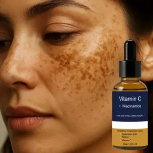 Vitamin C + Niacinamide Skin Care Essence, Enhancing Serum, Deep Hydration, Tightens, Smooth Skin, Reduces the look of age spots, Brighten Skin Tones, All Skin Types, Travel Size, Mother's Day Gift