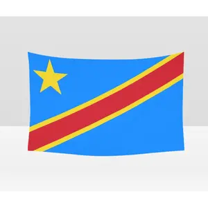 Democratic Republic of the Congo tapestry | 3x5 Ft | LiteWeave Pro Series Printed 150D Poly | Country Flag,  Decor Decorative colorful decorative