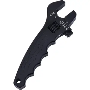 AN Fitting Hose Wrench Adjustable 3AN-12AN  Black
