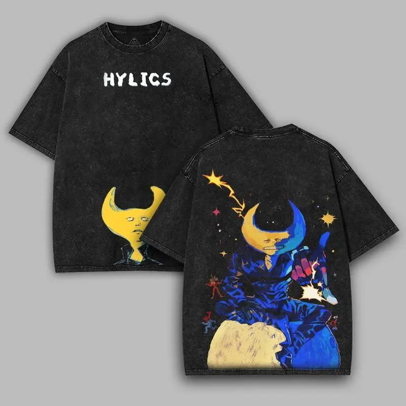 Hylics Game Oversize Acid Wash Cotton T-Shirt - Men's Casual Short-Sleeve Fashion Top, Unisex Streetwear Fabric Tee, Hoodie, Sweatshirt (TikTok Shop Deals)