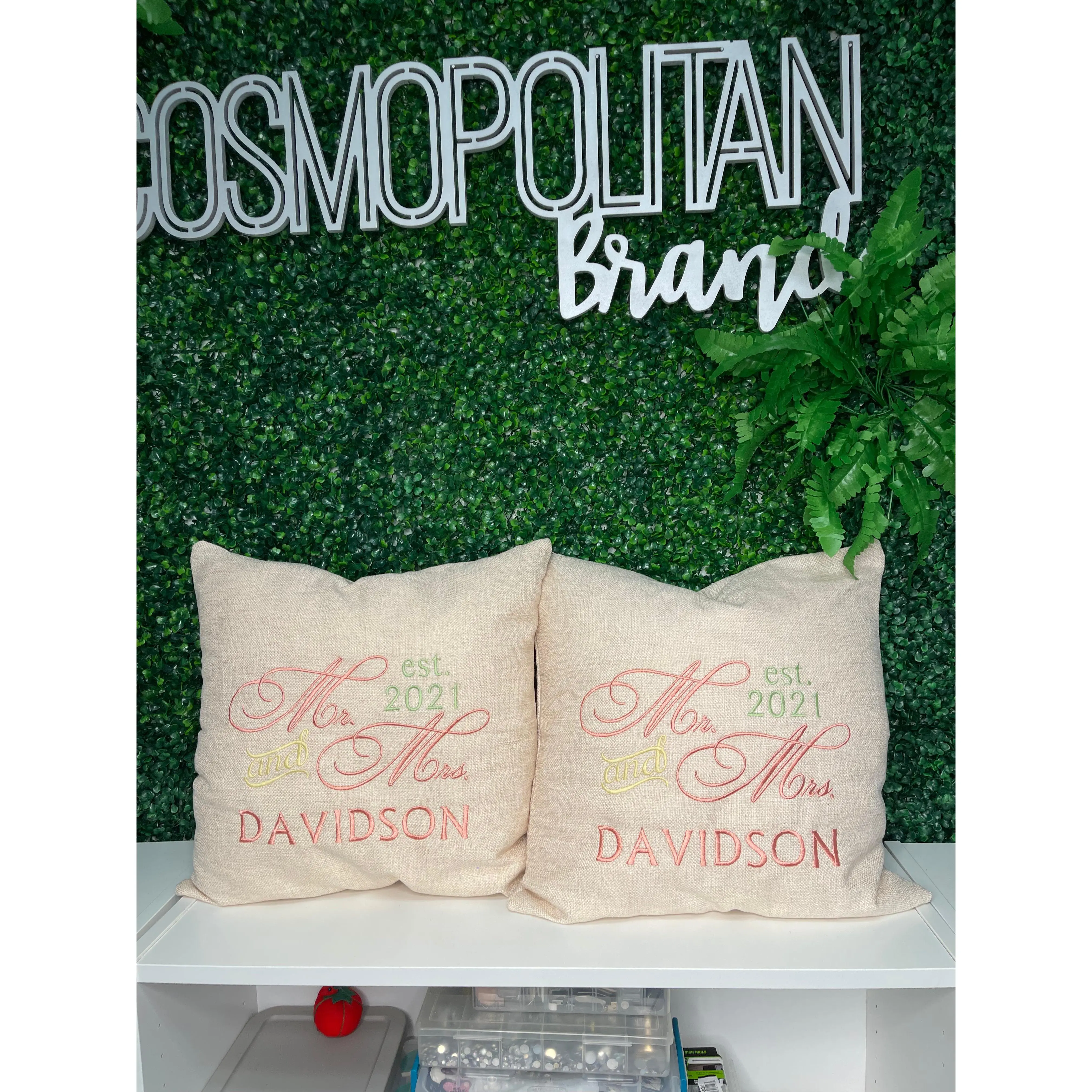 EMBROIDERED PILLOWS