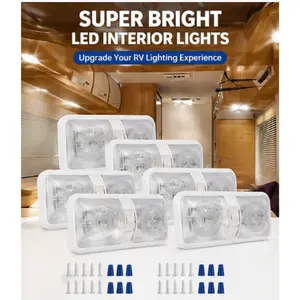 5 PCS 12V Led RV Ceiling Dome Light RV Interior Lighting for Boat Trailer Camper