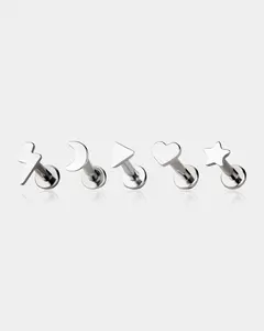 Cute Shape Titanium Internally Threaded  Helix Stud