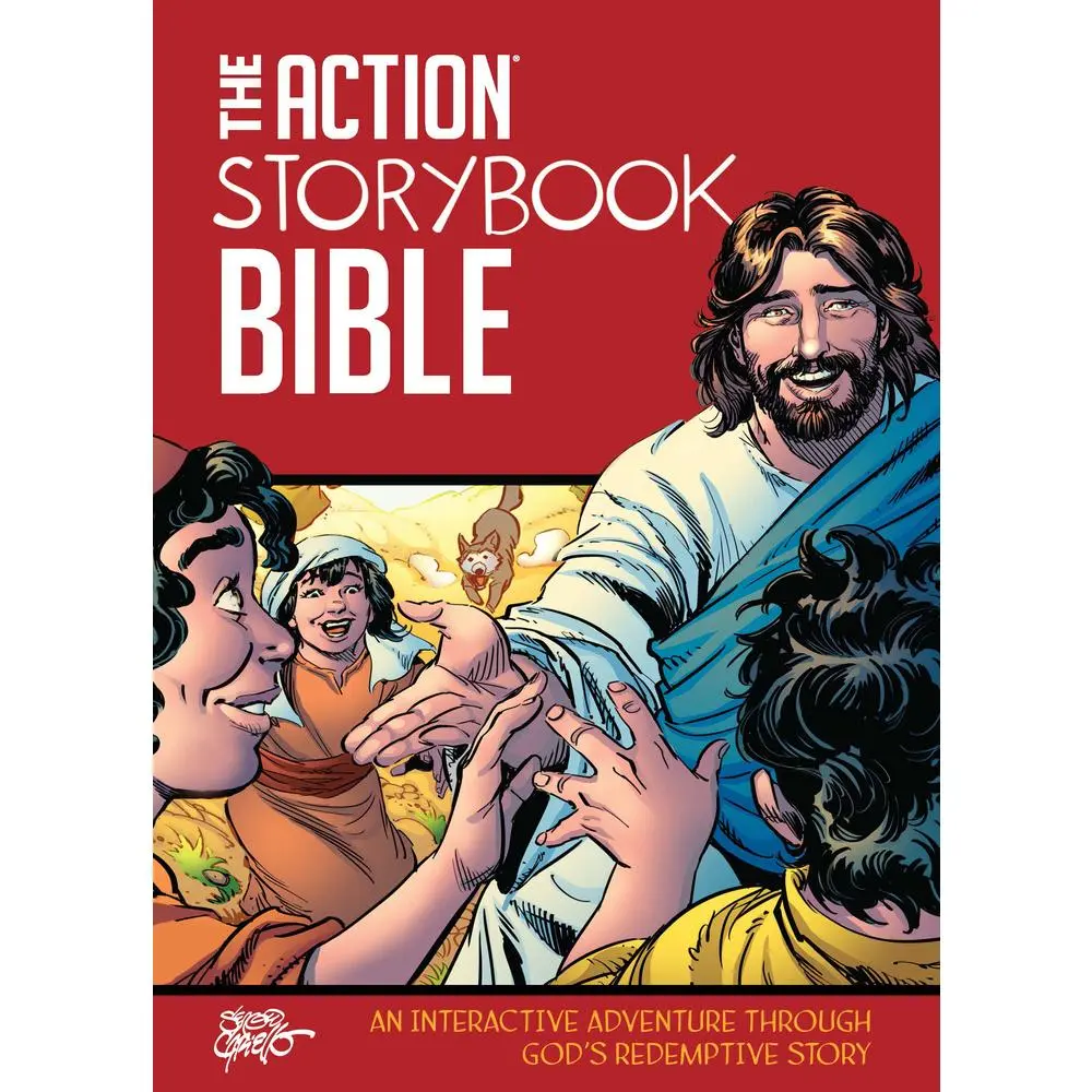 USED Book - The Action Storybook Bible: An Interactive Adventure Through God's Redemptive Story by DeVries, Catherine (Hardcover) - english