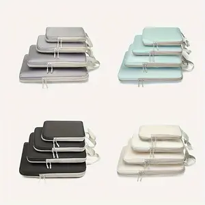 GloVoyage® 6-Piece Premium Compression Packing Cube Set - Multi-Functional, Carry-On, Compartmentalized, Modern, On-The-Go Space-Saving Travel Organizers, Multi-Functional Travel Organizers, Carry-On Travel Organizers