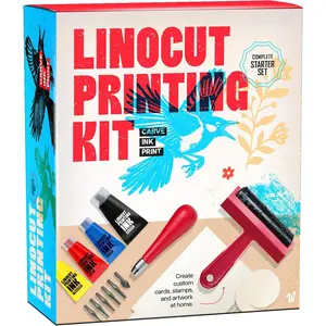 Linocut Printing Kit -  Making Carving Tools - s for Adults - Christmas  Gifts - Teen Boy Gifts - Birthday  Ideas for Women - Hobbies DIY Kits for Adults, Boys, Girls, Women, Men