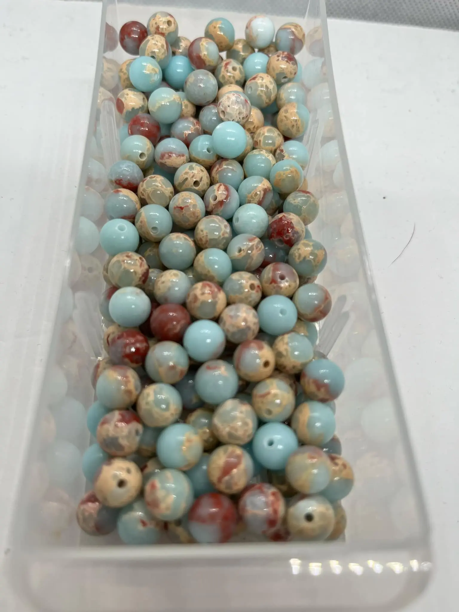 COLORS BEGINNING WITH L THRU O Natural Crystal Gemstone Handmade Stretch Bracelets for All Ages, Made in USA