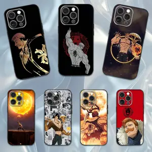 E-Escanor Seven Deadly Sins Phone Case For iPhone17, 16e,16,15,14,13,12,11,Pro,X,XS,Max,XR,Plus,Mini Soft Black Cover