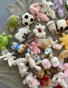 Jellycat Mini Bunny Plush Keychain - Cute Bag Charm for Girls' Aesthetic Backpacks & Keys - Soft Plush Style, Perfect for Bags & Keys - TikTok Shop 1