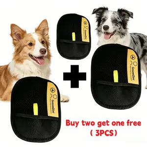 Buy two get one free Anti‑Static Pet Hair Removal Glove, Soft Deshedding Grooming Mitt for Dogs Cats Puppies Kittens, , Gentle Massage Shedding Remover , Easy to Clean Pet Grooming Accessory for Home Furniture Couch   pet hair removal tool
