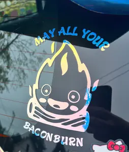 kawaii anime fire demon calcifer vinyl car decal