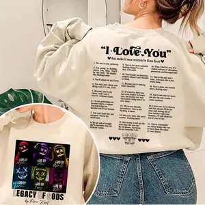 Legacy of Gods I Love You Book Quotes 2 Sides Sweatshirt, Legacy of Gods Heathens Shirt, Rina Kent Merch, Dark Romance Shirt, Bookish Merch, T-Shirt, Sweatshirt, Hoodie Gifts Suitable for Book Lover