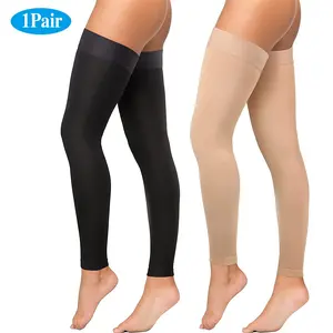 1 Pair Thigh High Compression Stockings, Firm Support 20-30 mmHg Gradient Compression Support
