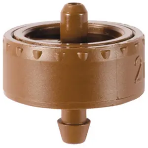 Dig W2205B .5 gph Button Dripper - 25 Pack- Brown, .5 Gph Flow