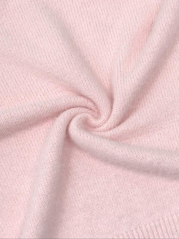 Women Off Shoulder Sweater Pink Knit Pullover Soft Fuzzy Jumper Long Sleeve Loose Fit Solid Color Casual Knitwear Elegant Fall Winter Tops Cozy Warm Chic Streetwear
