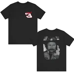 100% Cotton Retro Style Racing Middle Finger T-shirt, 90s Nascar Shirt, Dale Tee, Earnhardt Racing Fan Shirt