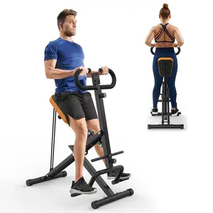 Pink Squat Machine for Home,Rodeo Core Exercise Machine,330lbs Foldable,Adjustable 4 Resistance Bands,Ride & Rowing Machine for Botty Glutes Butt Thighs,Ab Back/Leg Press Hip Thrust