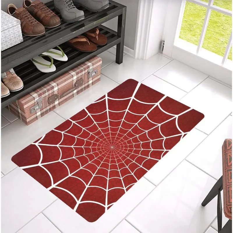Spider Man Rug, Spider Web Rug,Gift For Her/Him, Girl/Boy Room Rug,For Living Room Rug,Non Slip Floor Carpet,Teen's Rug, Kid's Room Rug