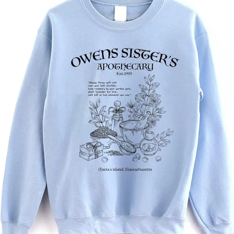 Owen Sisters Apothecary Sweatshirt - Magic Practical Basic Witch Halloween Sweater