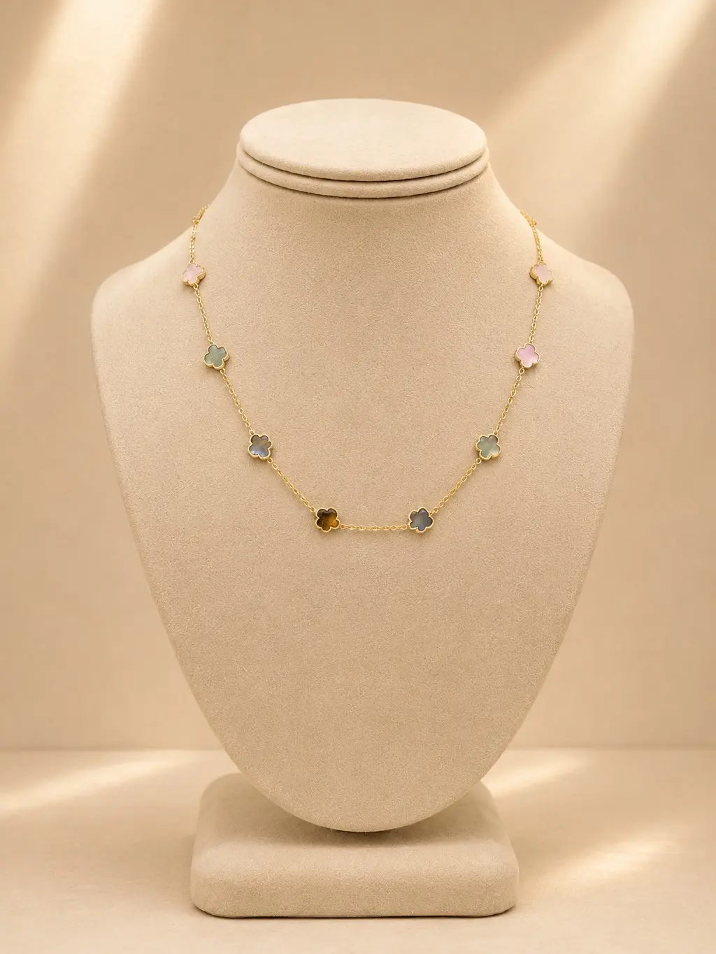 Harmony Clover Necklace / 14K Gold