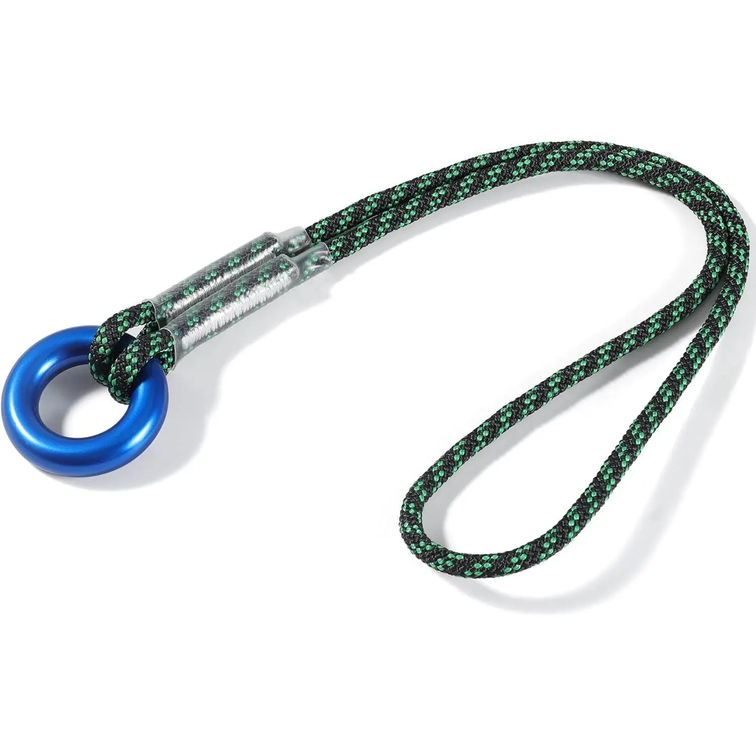 6mm 19.7inch Prusik Loop Cord, 8kN Polyester Auxiliary Rope with Zero-Slip Grip for Climbing, Arborist, Rescue, Tree Work and Caving