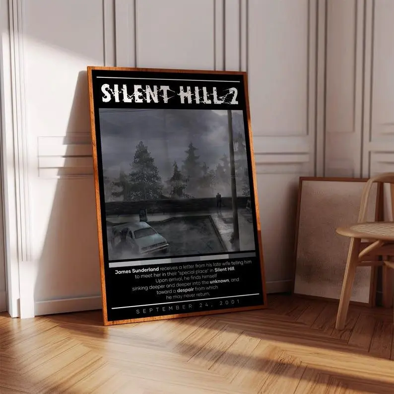 Silent Hill 2 Poster Print | Gaming Poster | 3 Colors | Gaming Decor | Video Game Poster | Gaming Gift | Video Game Print | Gaming Cover