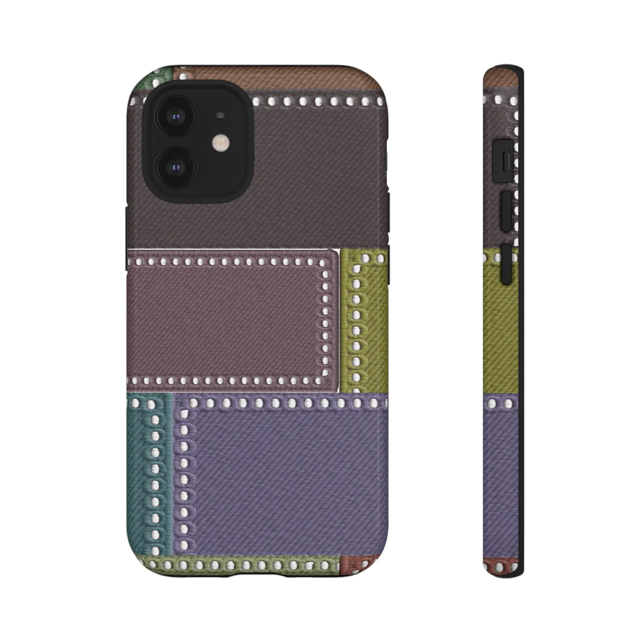 Color Block Stitch Phone Case