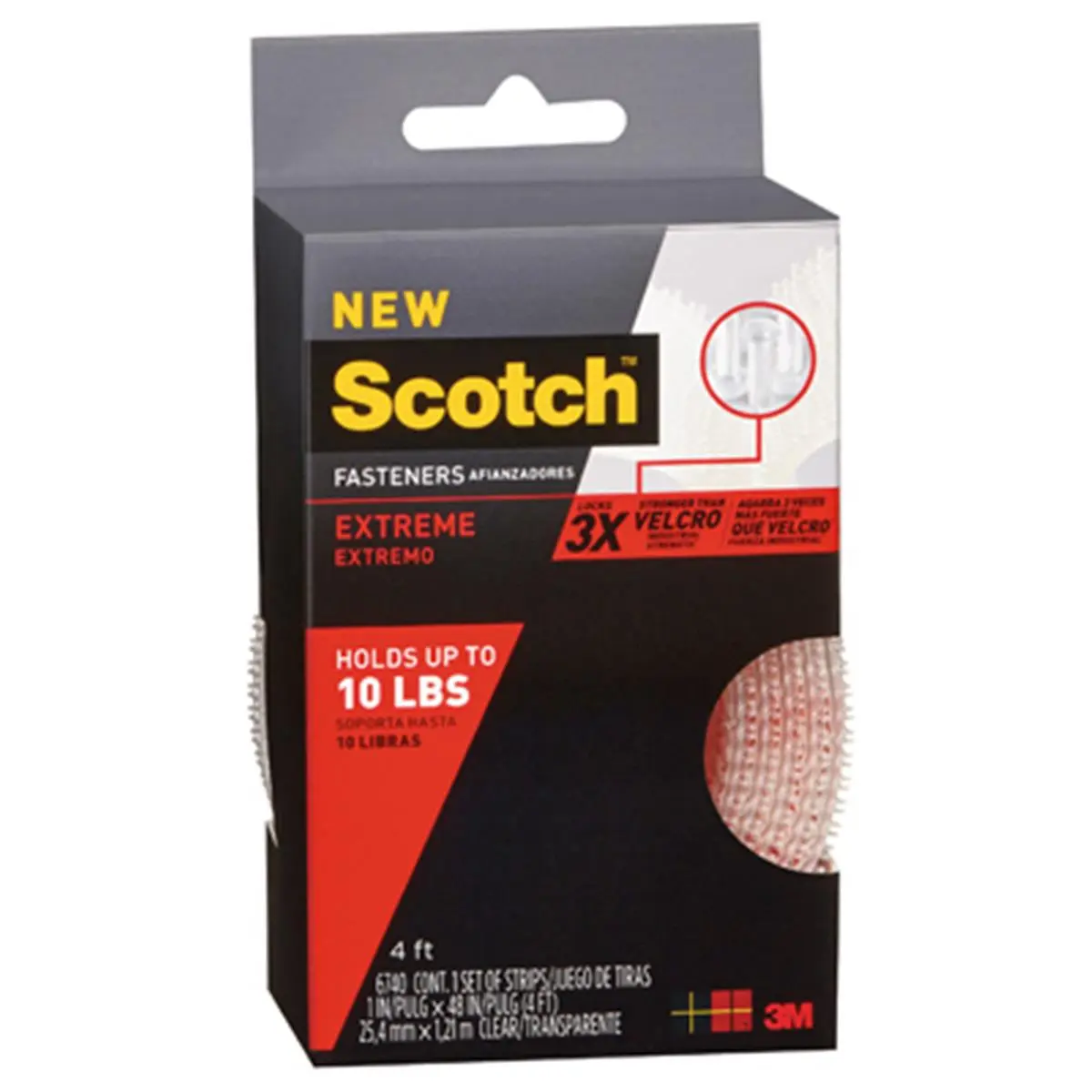 212 MAIN 3M Company Extreme Fastener - 1x4ft Multi-Surface Fastener with Extreme Hold for Secure Bonding