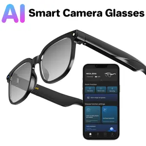Essential Al smart glasses for exploration and travel,equipped with Bluetooth wireless connection, wearablevideo recording, UV protection, and real-time multilingualtranslation function