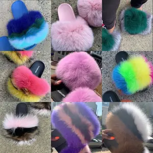 Size 8 & 8.5 Unique Colorful Genuine Slides with Vibrant colors comfortable Wear