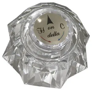 212 MAIN Single Lever Brass Craft SHD6811 D Tub Handle, 2 x 2.25 in., Acrylic Top, Chrome Finish