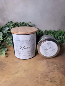 Bookish Candles Hunt from Crescent City 8oz Soy Wax Scented Candle with Crystals & Moss for Aroma & Decor