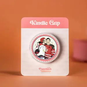 Heated Rivalry Hockey Kindle Grip Phone Holder Stand – Resin Acrylic Finish, Bookish Romance Inspired Design, Secure Folding Phone Stand, Perfect Gift