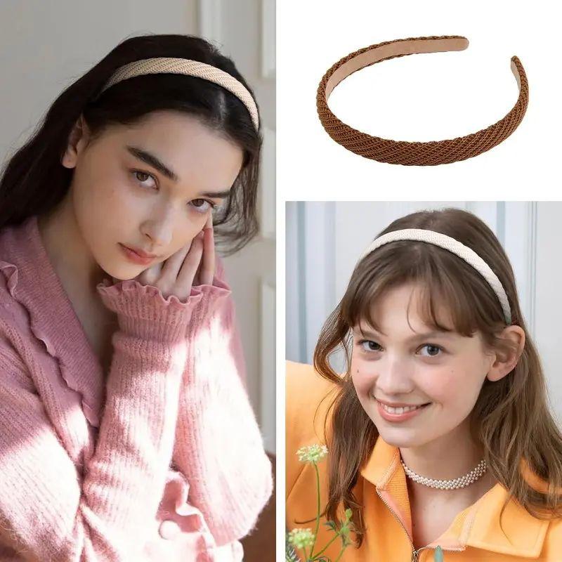 4-Pack Women's Headbands | Fine-Knit Headbands | Non-Slip Headbands | Women's Headbands | Cute Solid-Color Hair Accessories | Everyday Fashion Essentials