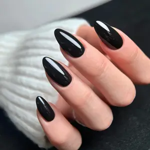 Gothic Almond Nail Set, Press-On Nails for Women & Girls, Perfect for Parties & Daily Wear, Durable Design, Easy Application