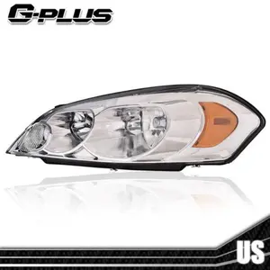 Clear Lens Headlights Left Side Fit For 06-13 Chevy Impala 06-07 Monte Carlo