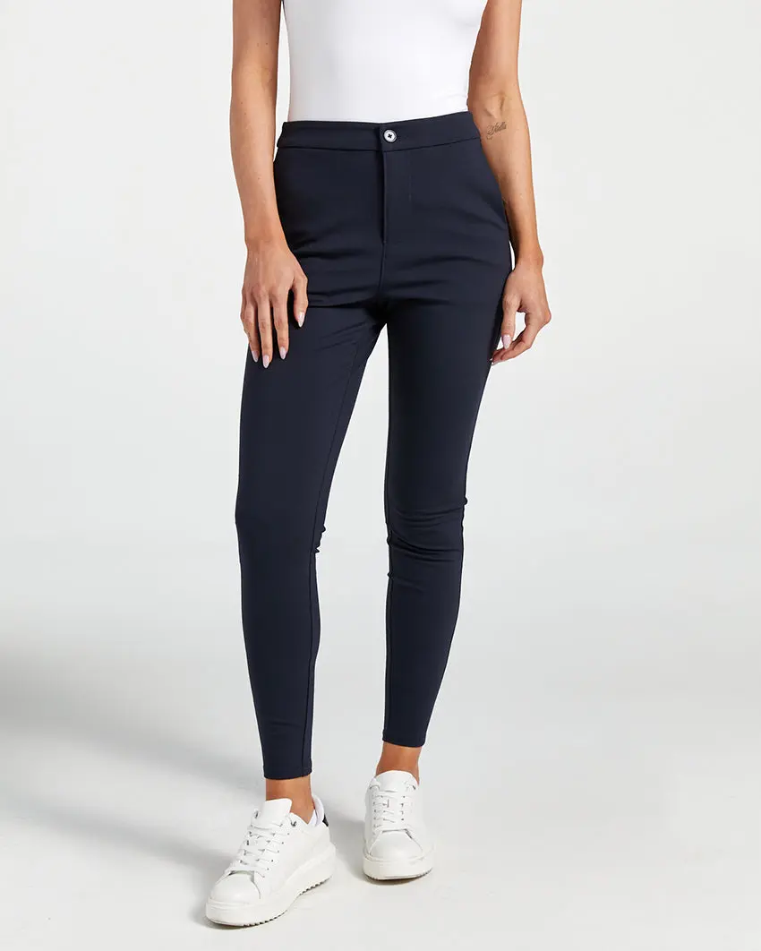 Women's Skinny Athleisure Spandex Bottoms - Everyday Fit Fabric Pants for Gym & Casual Wear